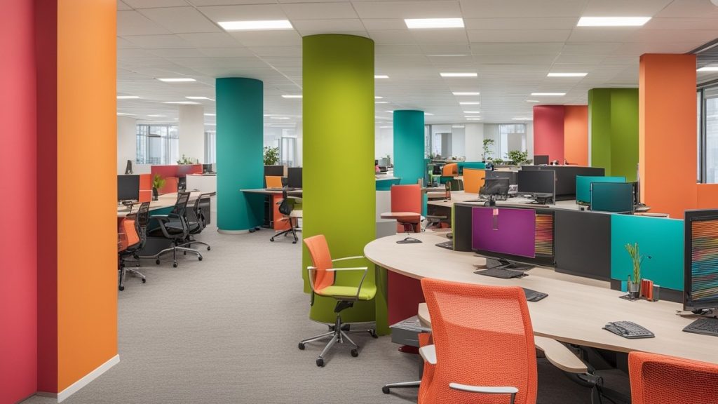 Colourful office