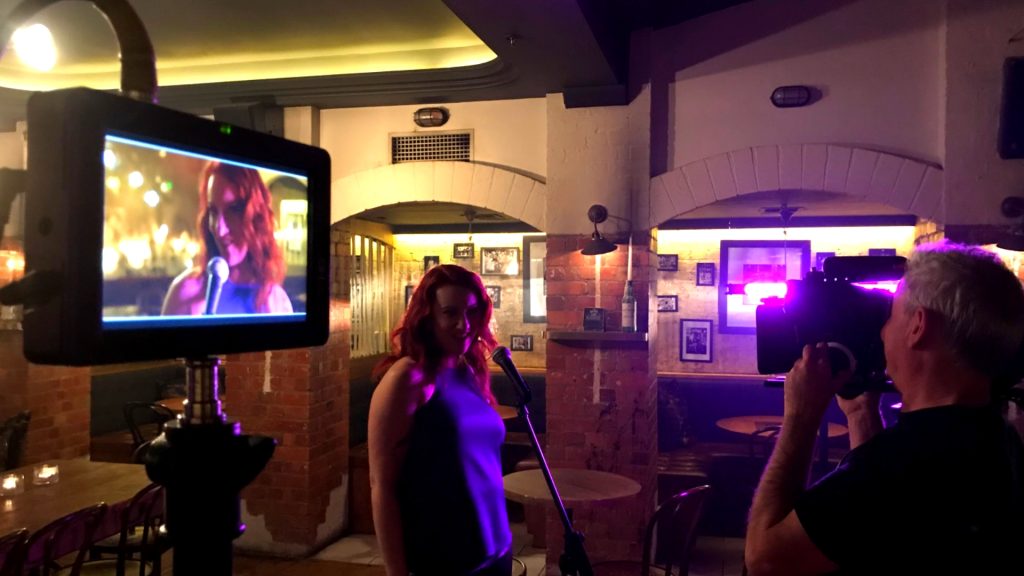 Shooting a music video in a melbourne bar